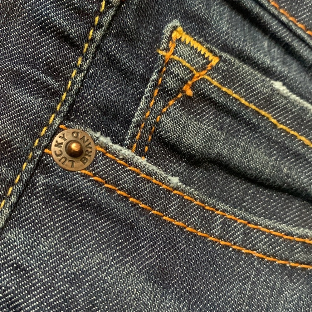 Lucky Brand Charlie Skinny Dark Wash Blue Jeans Women’s 0/25 - Picture 9 of 16